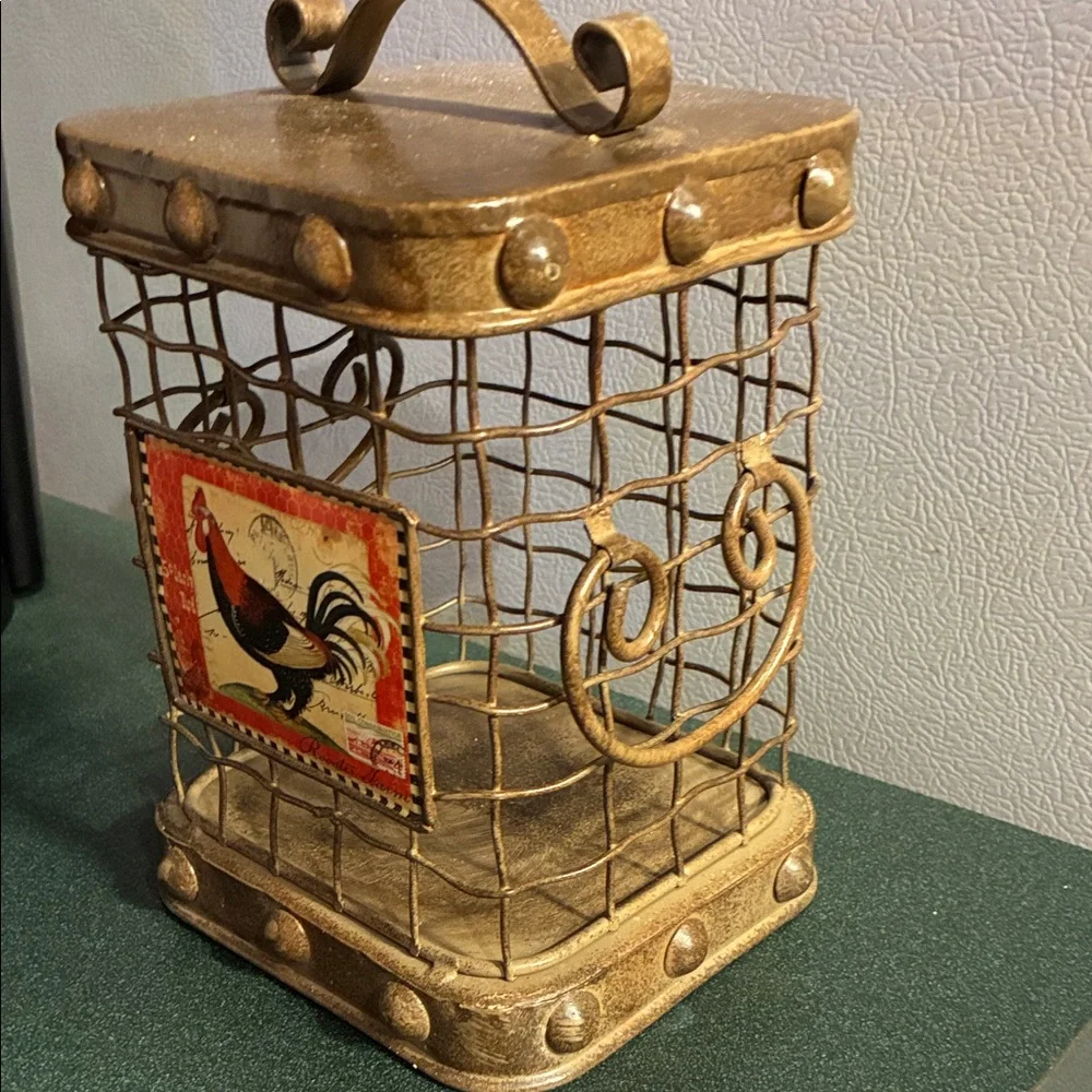 Hobby Lobby Vintage Look Rooster Wire Lantern